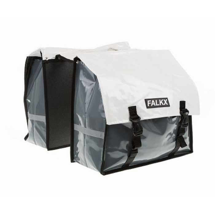 Falkx Tas Bisonyl wit-grijs