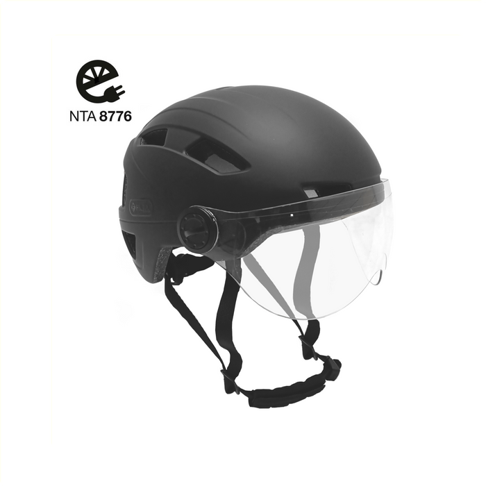 Falkx Helm vizier, S mat zwart